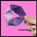 Pivot Silicone Flexagon Infinity Turn and Rotate Fidget
