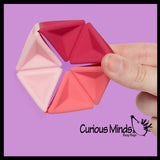Pivot Silicone Flexagon Infinity Turn and Rotate Fidget