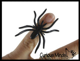Spider Rings - Black Novelty Jewelry for Kids - Halloween Prize Toy Trick or Treat Favor