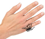 Halloween Rings - Bat and Spider Rings - Black Novelty Jewelry for Kids - Halloween Prize Toy Trick or Treat Favor (24 Dozen)