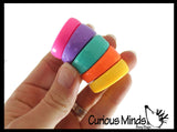 NEW - Spinning Rainbow Disc Tower Rotating Rings Fidget Toy - Soothing Sensory Moving Fidget for Classroom or Office Unique