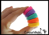 NEW - Spinning Rainbow Disc Tower Rotating Rings Fidget Toy - Soothing Sensory Moving Fidget for Classroom or Office Unique
