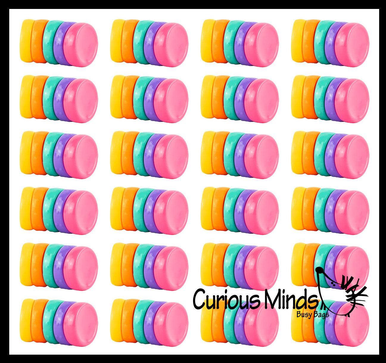 Fidget Discs NEW - Spinning Rainbow Disc Tower Rotating Rings Fidget Toy - Soothing ...