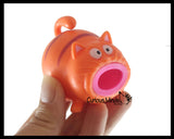 Spit Cat - Squeeze to Make Animal Stick Out It's Tongue Fun Sensory Toy