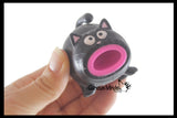 Spit Cat - Squeeze to Make Animal Stick Out It's Tongue Fun Sensory Toy