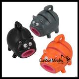 Spit Cat - Squeeze to Make Animal Stick Out It's Tongue Fun Sensory Toy