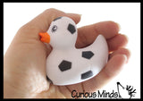 Regular 2" Sports Athletic Print Rubber Ducks - Rubber Duckies - Cute Novelty Prize Reward Giveaway