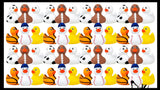 Regular 2" Sports Athletic Print Rubber Ducks - Rubber Duckies - Cute Novelty Prize Reward Giveaway