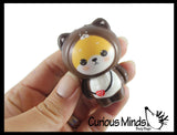 NEW - Mini Kawaii Animals Wearing Costumes Slow Rise Squishy Fidget Toy
