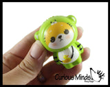 NEW - Mini Kawaii Animals Wearing Costumes Slow Rise Squishy Fidget Toy