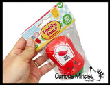Squishy Sauce - Cute Condiment Shape Doh Filled Stress Balls Squish Ranch Dressing, Mustard, Hot Sauce