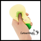 Squishy Sauce - Cute Condiment Shape Doh Filled Stress Balls Squish Ranch Dressing, Mustard, Hot Sauce