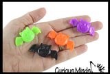Halloween Small Toy Set - Mini Bubbles, Sticky Bats, and Spring Coils - Trick or Treat