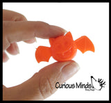 Halloween Small Toy Set - Mini Bubbles, Sticky Bats, and Spring Coils - Trick or Treat