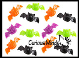 Stretchy Bats - Mini Gummy Sticky Bat Toys - Halloween Party Favor Prize