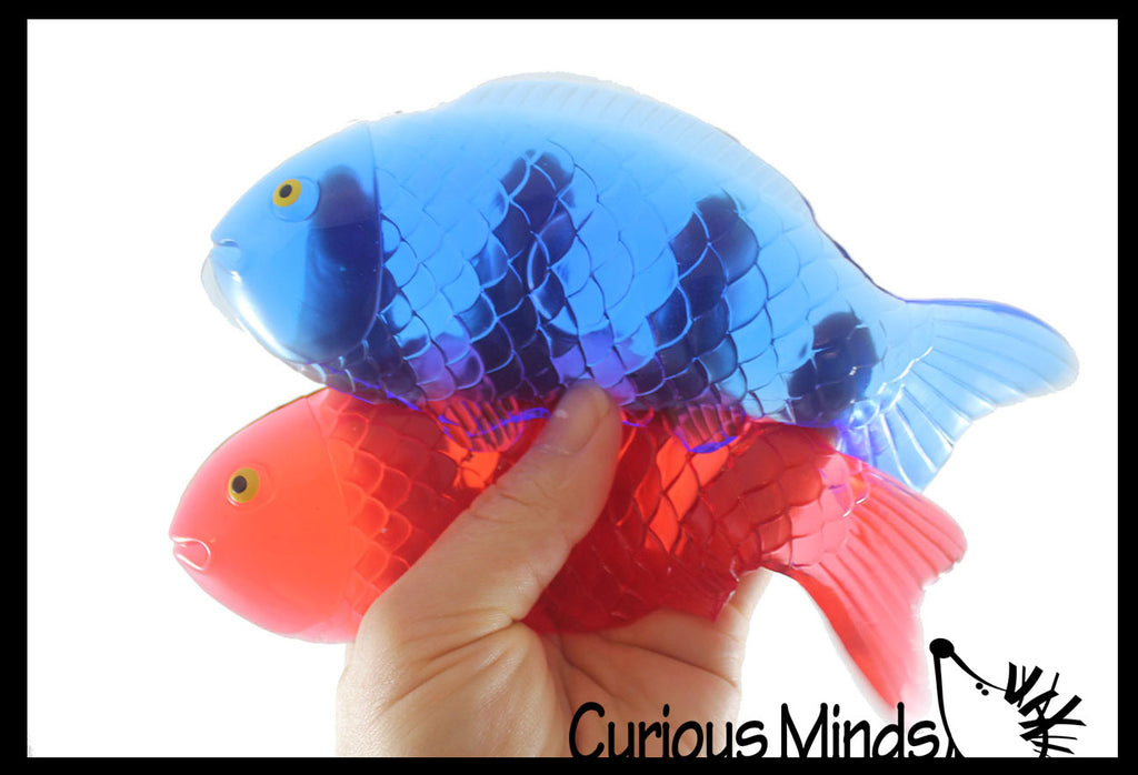 Large Fish Ultra Sticky Toy - Super Sticky Novelty Toy - Sticky Hands Animal