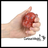 Bear Thick Metallic Gel Stress Ball - Sticky Fun Fidget Squishy