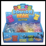 Bear Thick Metallic Gel Stress Ball - Sticky Fun Fidget Squishy