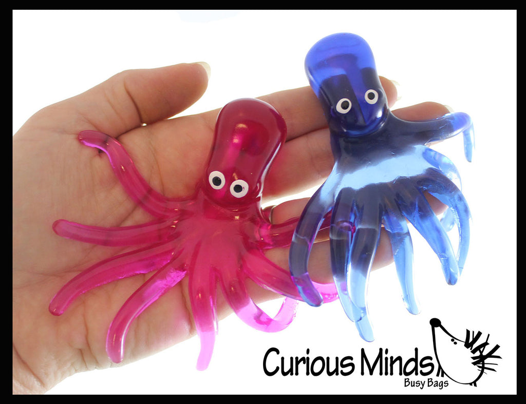 Octopus Ultra Sticky Toy - Super Sticky Novelty Toy - Sticky Hands Animal