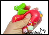 Taba Cherries Super Sticky Fidget Toys - Fun Squishy Sensory Toy Fruit