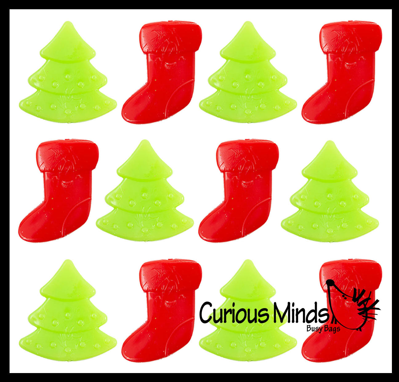 Christmas tree sensory bags - Gift of Curiosity