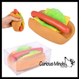 Stretchy and Squishy Hotdog Stress Ball - Doh Filled Buns and Stretchy Toppings