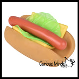 Stretchy and Squishy Hotdog Stress Ball - Doh Filled Buns and Stretchy Toppings