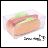 Stretchy and Squishy Hotdog Stress Ball - Doh Filled Buns and Stretchy Toppings