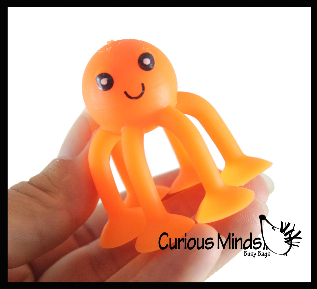 Suction Cup Octopus Fidget - Water Bath Toy - Window - Plane Car Stick ...