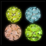 LAST CHANCE - LIMITED STOCK - SALE  - Suction Cup Balls - Glow in the Dark - 2" Big - Sticks to Smooth Surfaces - Satisfying Pop Sound