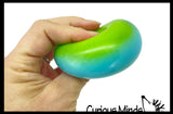 Gradient Sugar Ball - Thick Glue/Gel Syrup Molasses Stretch Ball - Ultra Squishy and Moldable Slow Rise Relaxing Sensory Fidget Stress Toy