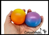 Gradient Sugar Ball - Thick Glue/Gel Syrup Molasses Stretch Ball - Ultra Squishy and Moldable Slow Rise Relaxing Sensory Fidget Stress Toy