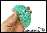 Sugar Banana Ball with Face - Fruit Thick Glue/Gel Syrup Molasses Stretch Ball - Ultra Squishy and Moldable Slow Rise Relaxing Sensory Fidget Stress Toy