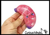 Sugar Banana Ball with Face - Fruit Thick Glue/Gel Syrup Molasses Stretch Ball - Ultra Squishy and Moldable Slow Rise Relaxing Sensory Fidget Stress Toy