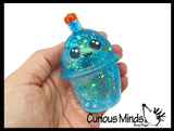 Icy Boba Drink Shaped Thick Glue/Gel Syrup Molasses Stretch Ball Maltose- Ultra Squishy and Moldable Slow Rise Relaxing Sensory Fidget Stress Toy