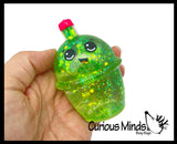 Icy Boba Drink Shaped Thick Glue/Gel Syrup Molasses Stretch Ball Maltose- Ultra Squishy and Moldable Slow Rise Relaxing Sensory Fidget Stress Toy