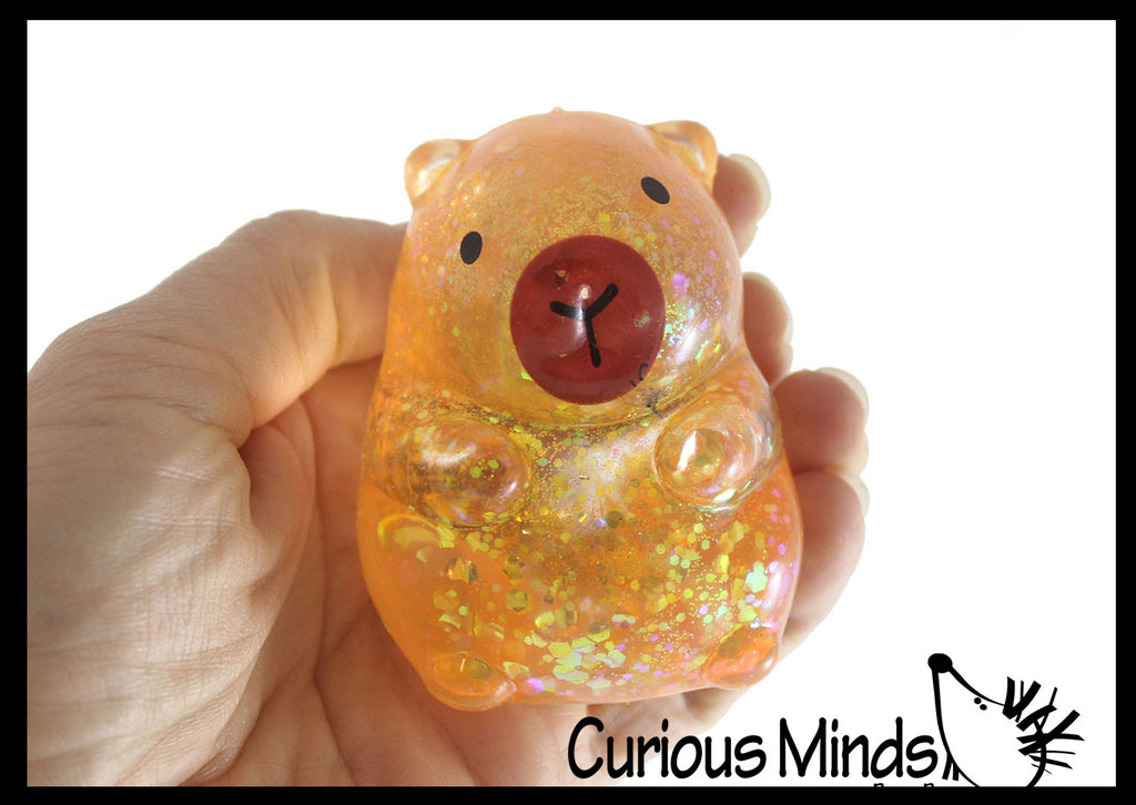 NEW - Capybara Cute Sugar Ball - Thick Glue/Gel Syrup Molasses Stretch Ball - Ultra Squishy and Moldable Slow Rise Relaxing Sensory Fidget Stress Toy