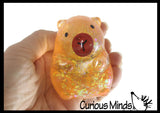 NEW - Capybara Cute Sugar Ball - Thick Glue/Gel Syrup Molasses Stretch Ball - Ultra Squishy and Moldable Slow Rise Relaxing Sensory Fidget Stress Toy