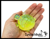 Sugar Turtle Chunky Ocean Sealife Animal Sugar Ball - Thick Glue/Gel Stretch Ball - Molasses Syrup Ultra Squishy and Moldable Slow Rise Relaxing Sensory Fidget Stress Toy Maltose