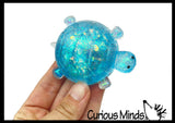 Sugar Turtle Chunky Ocean Sealife Animal Sugar Ball - Thick Glue/Gel Stretch Ball - Molasses Syrup Ultra Squishy and Moldable Slow Rise Relaxing Sensory Fidget Stress Toy Maltose