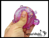 Sugar Turtle Chunky Ocean Sealife Animal Sugar Ball - Thick Glue/Gel Stretch Ball - Molasses Syrup Ultra Squishy and Moldable Slow Rise Relaxing Sensory Fidget Stress Toy Maltose