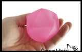 Sugar Diamond Shaped Ball - Thick Glue/Gel Syrup Molasses Stretch Ball Maltose- Ultra Squishy and Moldable Slow Rise Relaxing Sensory Fidget Stress Toy