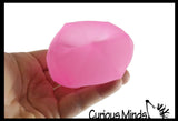 Sugar Diamond Shaped Ball - Thick Glue/Gel Syrup Molasses Stretch Ball Maltose- Ultra Squishy and Moldable Slow Rise Relaxing Sensory Fidget Stress Toy