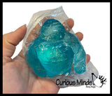 Sugar Sasquatch Gorilla Animal Sugar Ball - Thick Glue/Gel Stretch Ball - Molasses Syrup Ultra Squishy and Moldable Slow Rise Relaxing Sensory Fidget Stress Toy Maltose