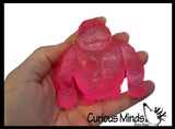 Sugar Sasquatch Gorilla Animal Sugar Ball - Thick Glue/Gel Stretch Ball - Molasses Syrup Ultra Squishy and Moldable Slow Rise Relaxing Sensory Fidget Stress Toy Maltose