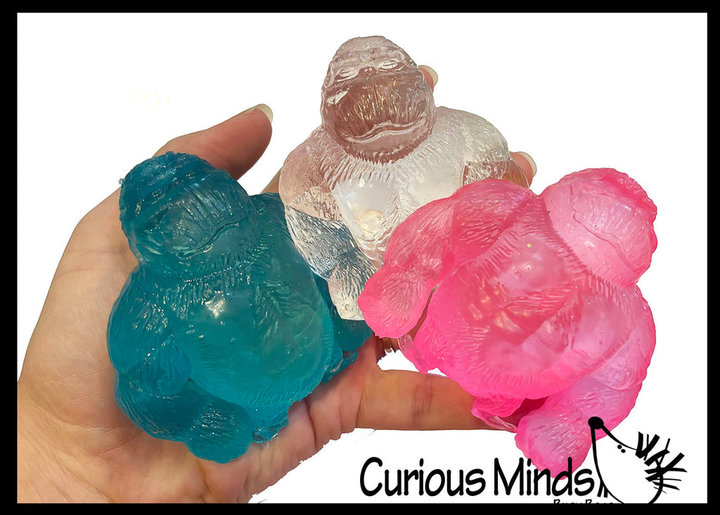 Sugar Sasquatch Gorilla Animal Sugar Ball - Thick Glue/Gel Stretch Ball - Molasses Syrup Ultra Squishy and Moldable Slow Rise Relaxing Sensory Fidget Stress Toy Maltose