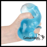 Large 4" Gummy Bear Shaped Ball - Thick Glue/Gel Syrup Molasses Stretch Ball Maltose- Ultra Squishy and Moldable Slow Rise Relaxing Sensory Fidget Stress Toy
