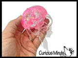 Sugar Jellyfish Shaped Ball - Thick Glue/Gel Syrup Molasses Stretch Ball - Ultra Squishy and Moldable Slow Rise Relaxing Sensory Fidget Stress Toy