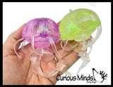 Sugar Jellyfish Shaped Ball - Thick Glue/Gel Syrup Molasses Stretch Ball - Ultra Squishy and Moldable Slow Rise Relaxing Sensory Fidget Stress Toy