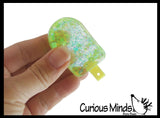 Mini Popsicle Shaped Thick Glue/Gel Syrup Molasses Stretch Ball Maltose- Ultra Squishy and Moldable Slow Rise Relaxing Sensory Fidget Stress Toy
